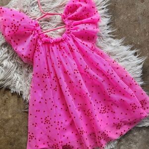 Cat & Jack Bright Pink Ruffled Dress